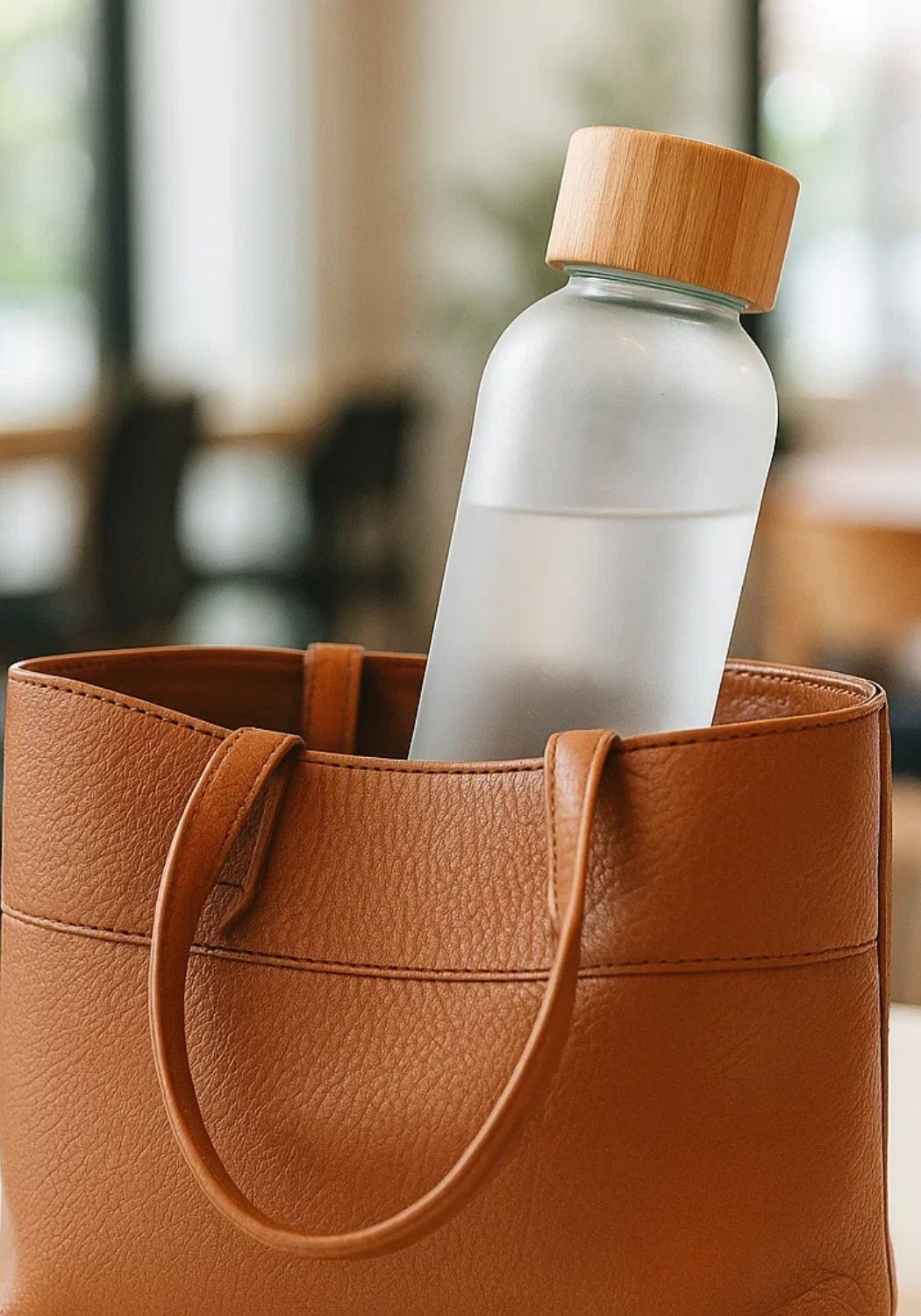 500ml glass drinking bottle (white/transparent)