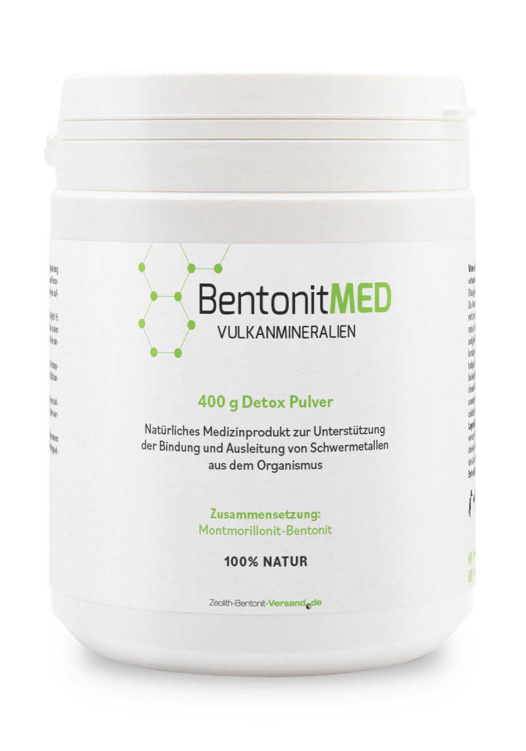 BentonitMED detox powder 400g, medical device with CE certificate