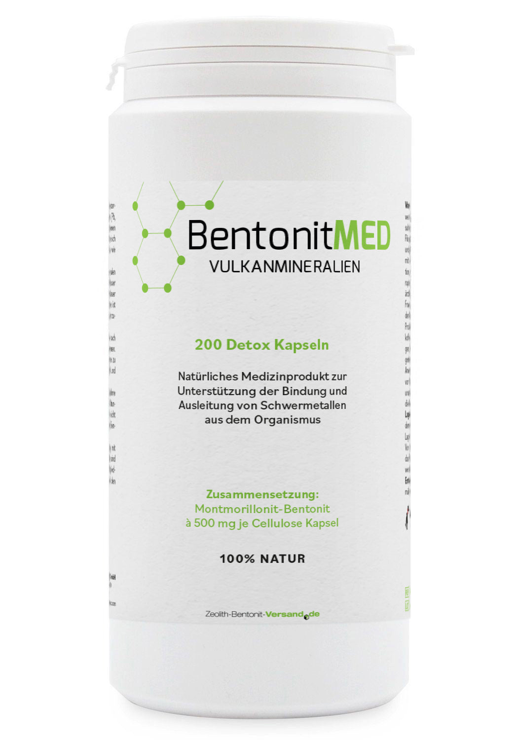BentonitMED 200 capsule detox, dispositivo medico con certificato CE