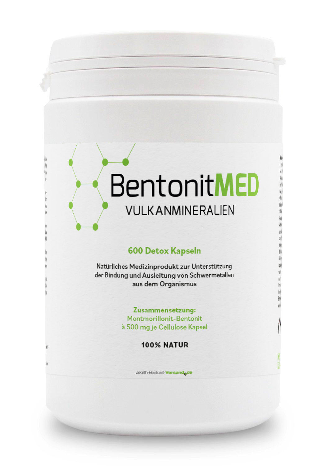 BentonitMED 600 detox capsules, medical device with CE certificate