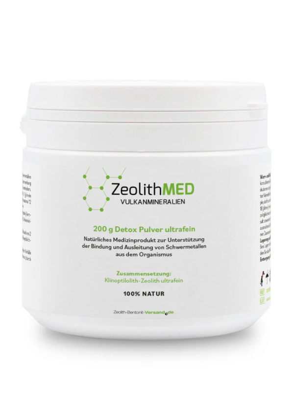 ZeolithMED detox powder ultra-fine 200g, medical device with CE certificate