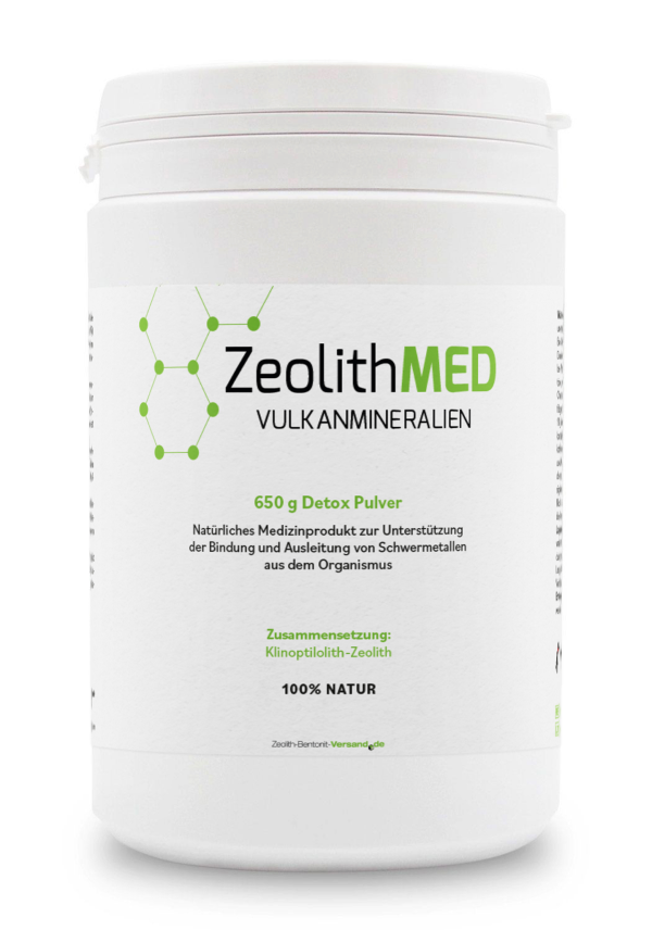 ZeolithMED detox polvo 650g, producto sanitario con certificado CE