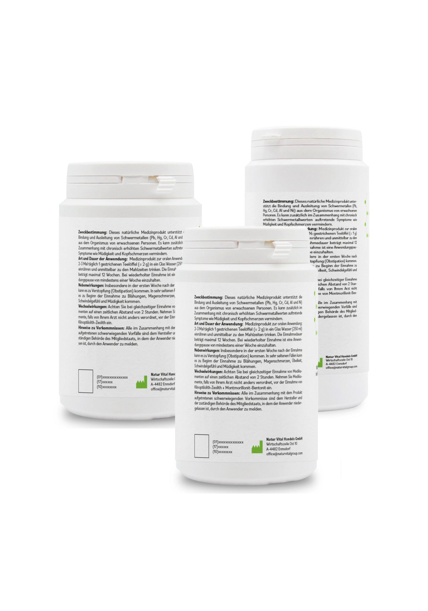 Probier-Set Detox-PULVER 600g, Medizinprodukte mit CE-Zertifikat