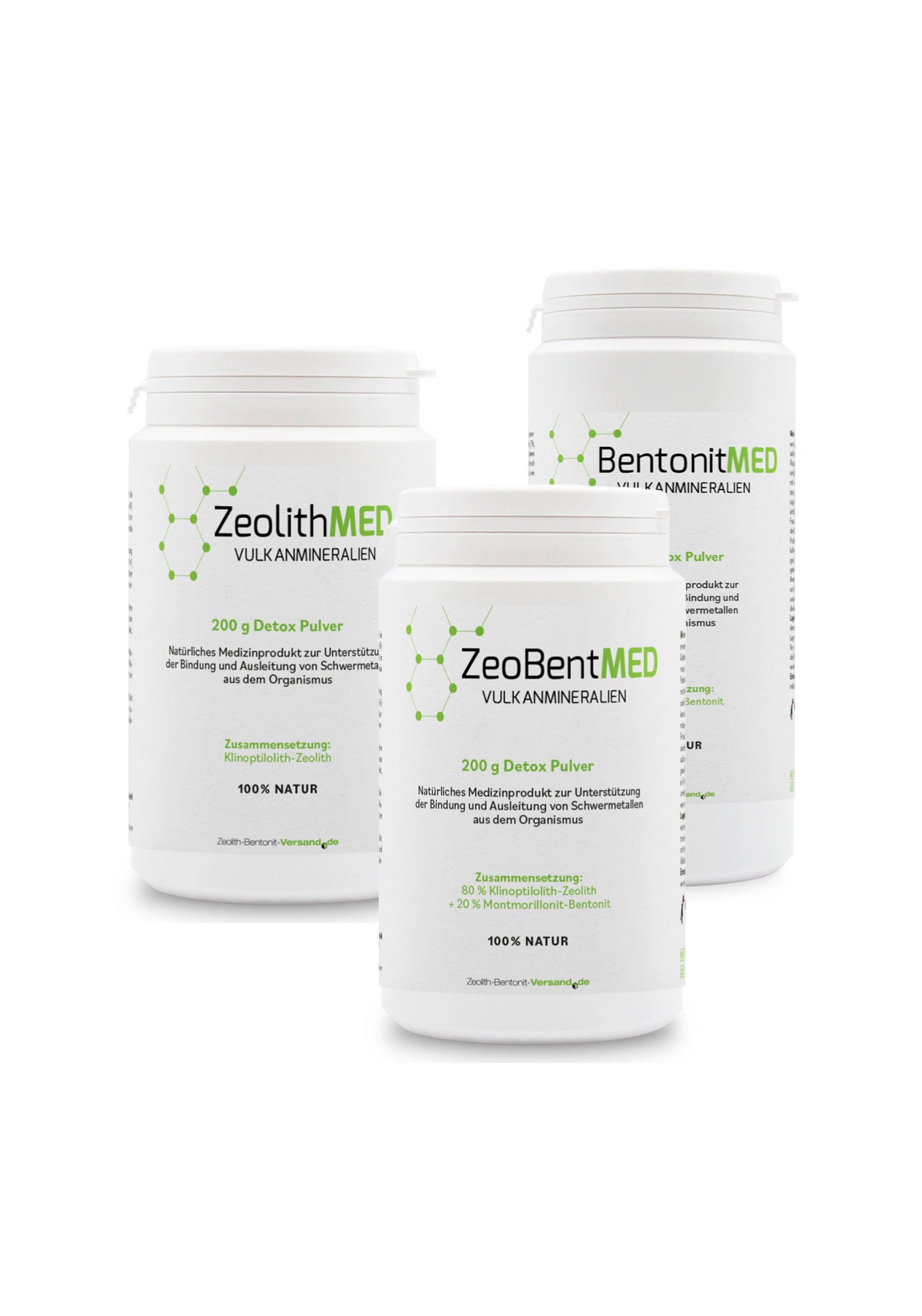 Probier-Set Detox-PULVER 600g, Medizinprodukte mit CE-Zertifikat