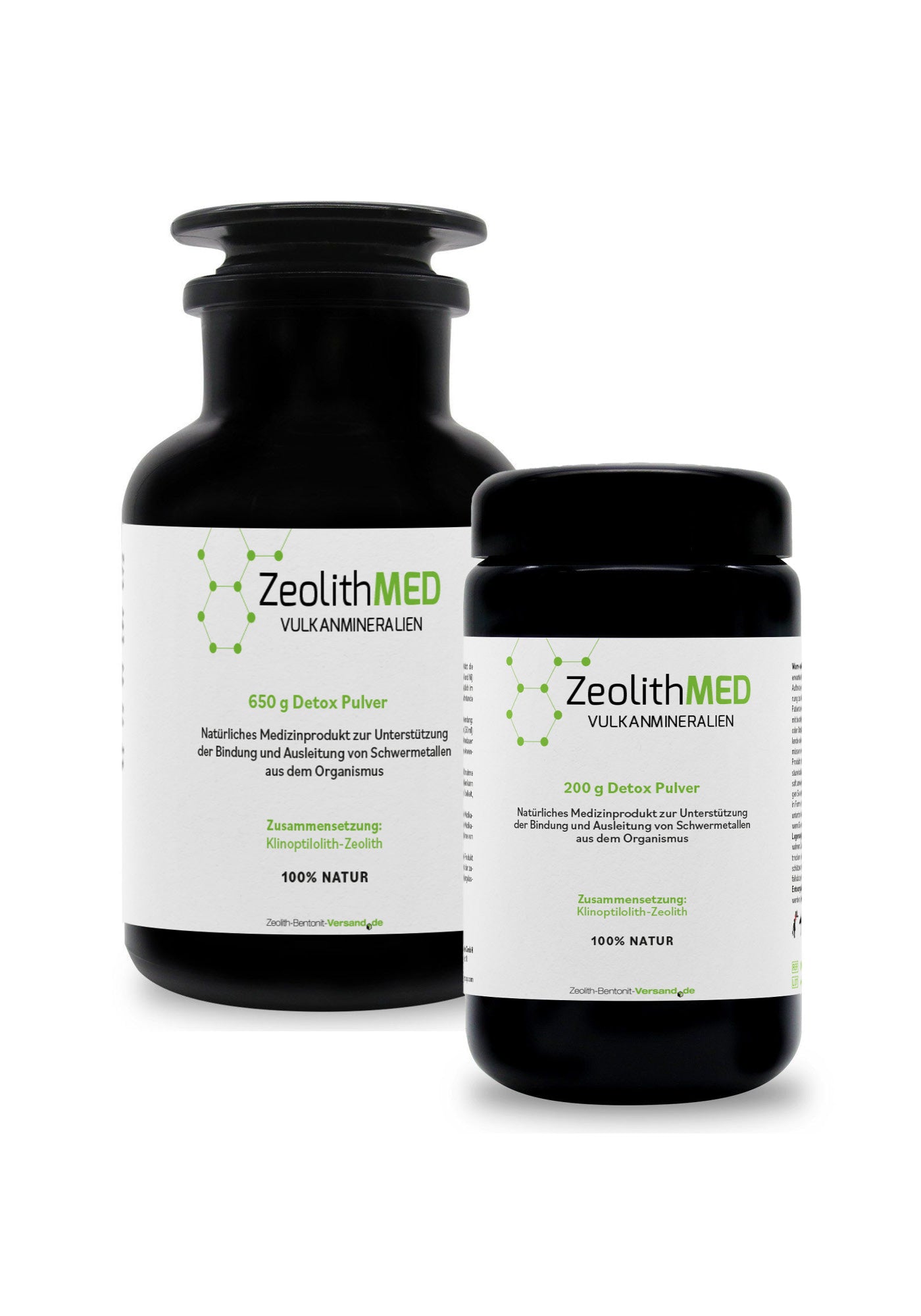 ZeolithMED Detox-Pulver 650 + 200g im Sparpack, Medizinprodukte mit CE-Zertifikat