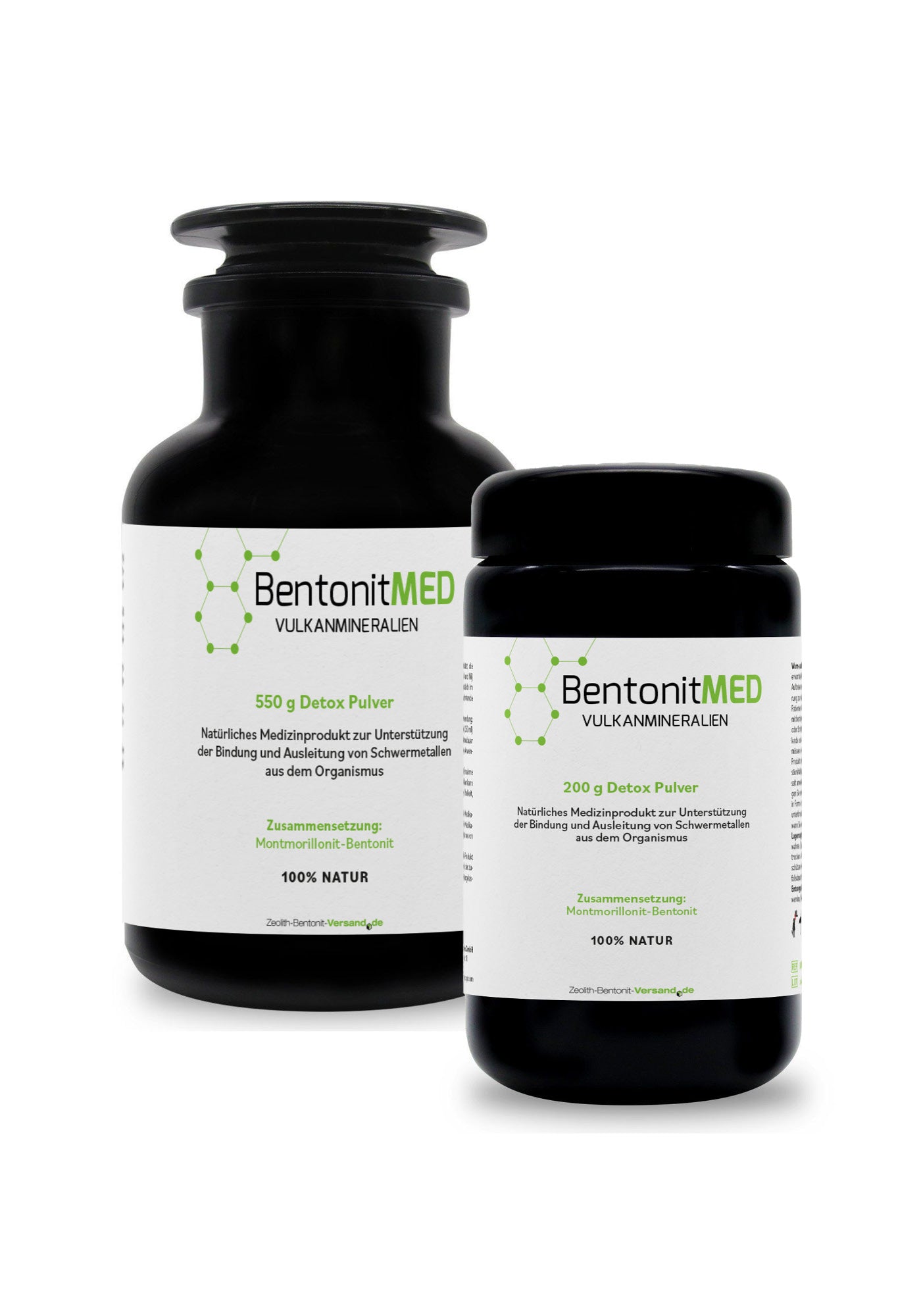 BentonitMED polvere detox 550g + 200g in Pacchetto economico, prodotti medicali con certificato CE