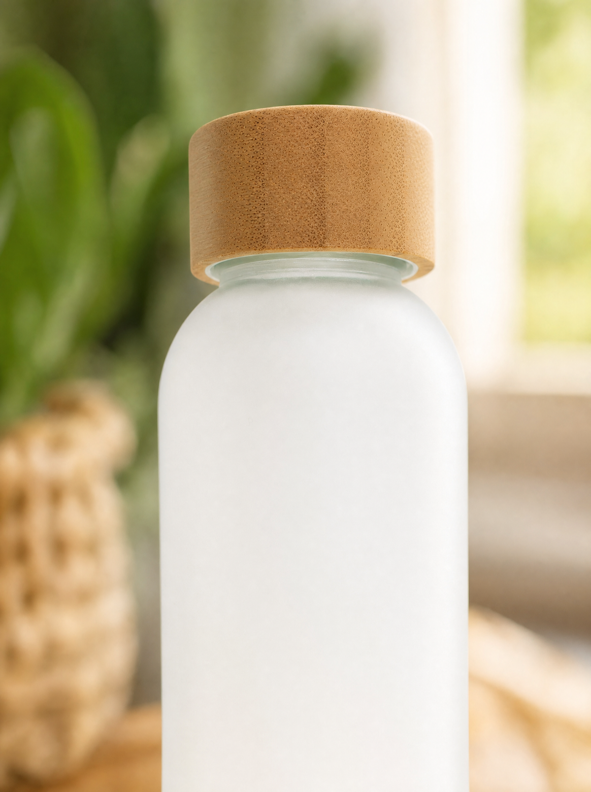 500ml glass drinking bottle (white/transparent)