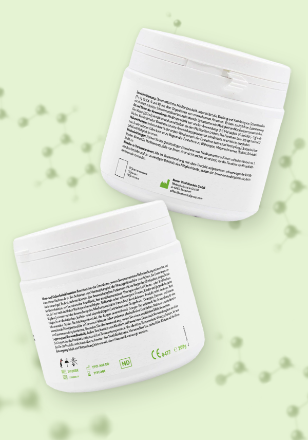 ZeolithMED polvo detox ultrafino 200g, producto sanitario con certificado CE