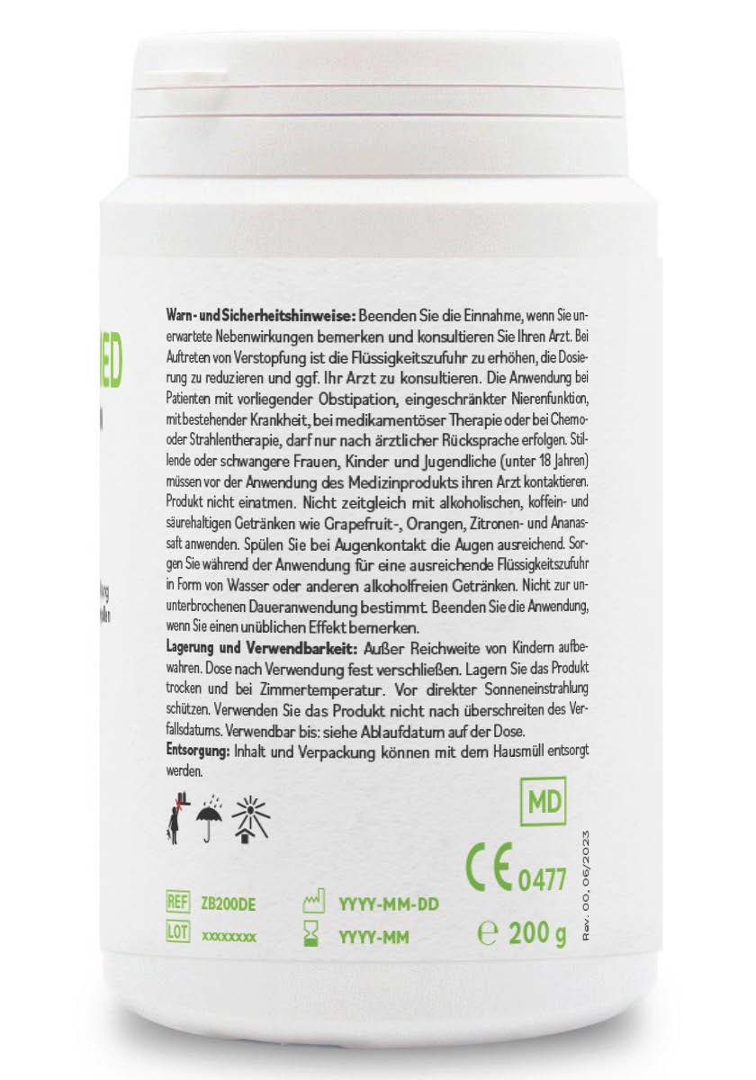 ZeoBentMED detox powder 200g, medical device with CE certificate