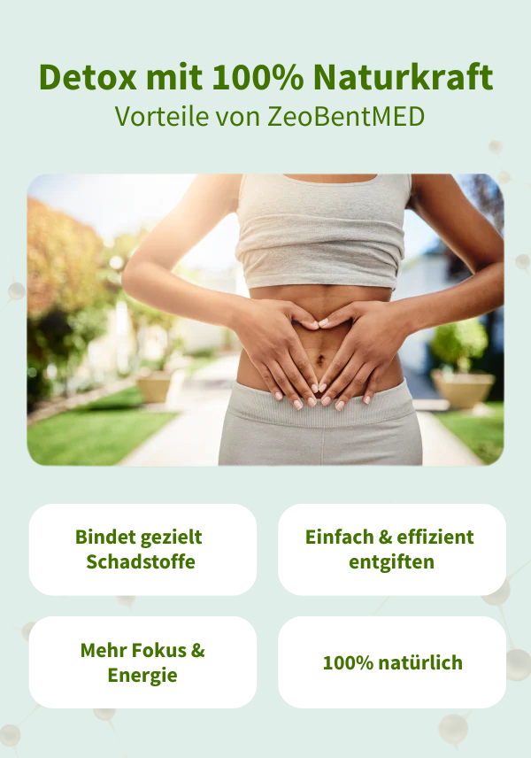 ZeoBentMED Detox-Pulver ultrafein 60g, Medizinprodukt mit CE-Zertifikat