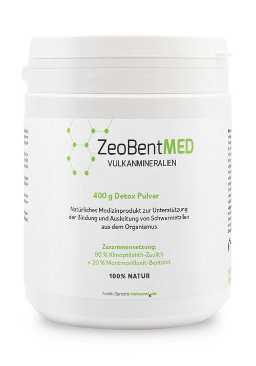 ZeoBentMED Detox-Pulver 400g, Medizinprodukt mit CE-Zertifikat
