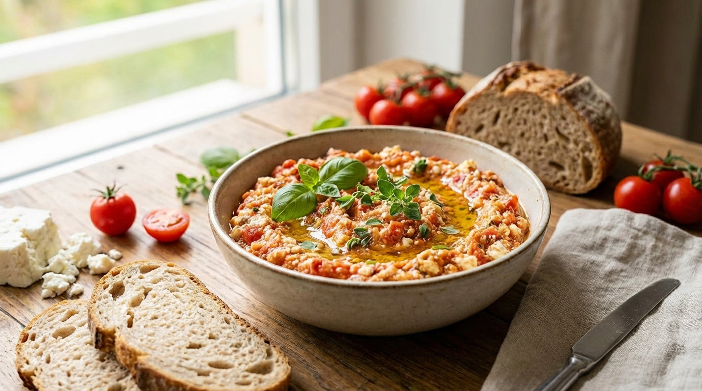 Tomaten-Feta-Aufstrich mit Kräutern