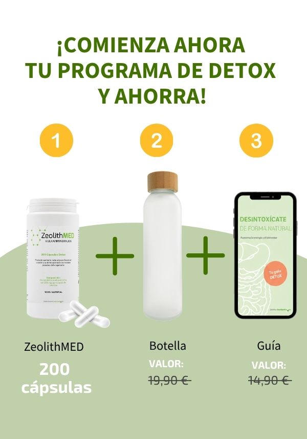 Set inicial: cápsulas detox con botella y guía
