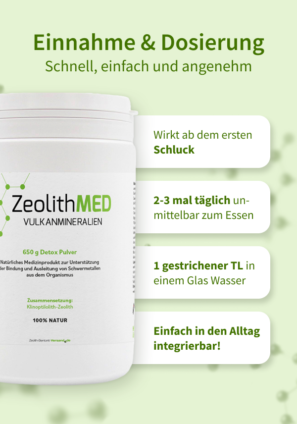 ZeolithMED detox polvo 650g, producto sanitario con certificado CE