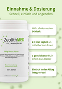 ZeolithMED polvere detox 200g, dispositivo medico con certificato CE