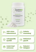 ZeolithMED polvere detox 200g, dispositivo medico con certificato CE