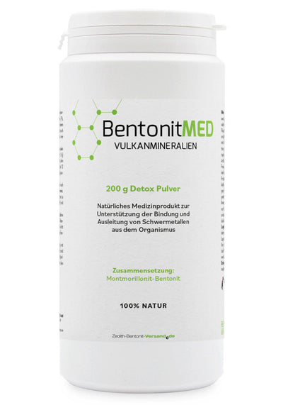 BentonitMED Detox-Pulver 200g, Medizinprodukt mit CE-Zertifikat