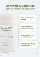 BentonitMED polvere detox 400g, dispositivo medico con certificato CE