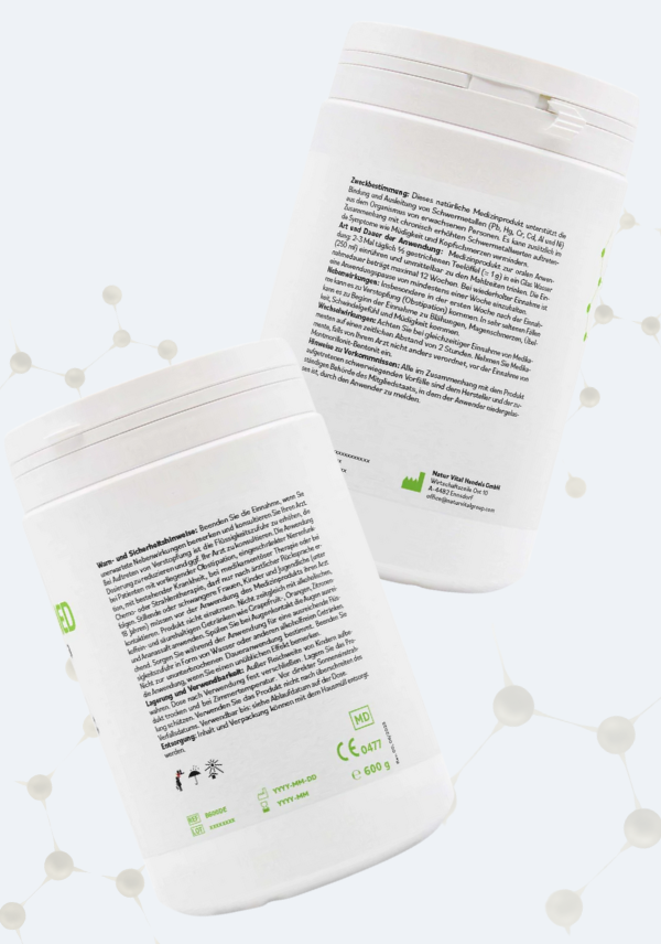 BentonitMED Detox-Pulver 600g, Medizinprodukt mit CE-Zertifikat