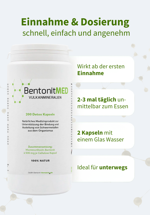 BentonitMED 200 detox capsules, medical device with CE certificate