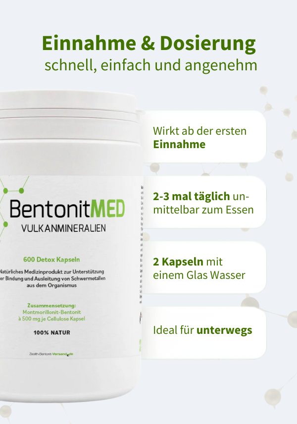BentonitMED 600 capsule detox, dispositivo medico con certificato CE