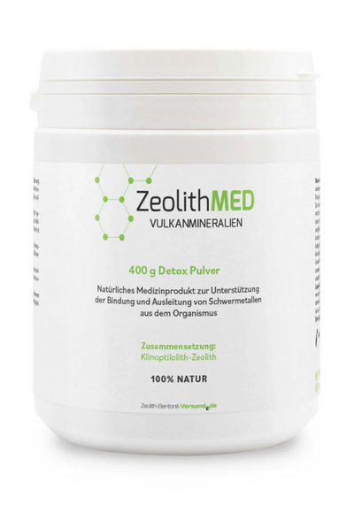 ZeolithMED Detox-Pulver 400g, Medizinprodukt mit CE-Zertifikat