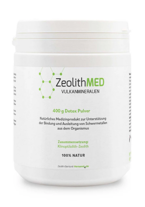 ZeolithMED Detox-Pulver 400g, Medizinprodukt mit CE-Zertifikat