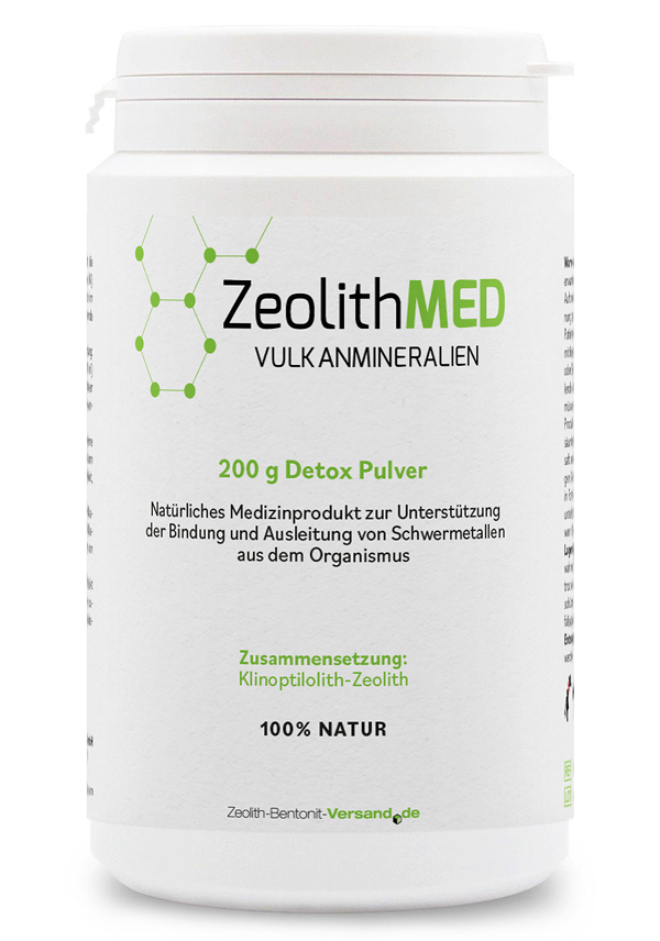 ZeolithMED polvere detox 200g, dispositivo medico con certificato CE