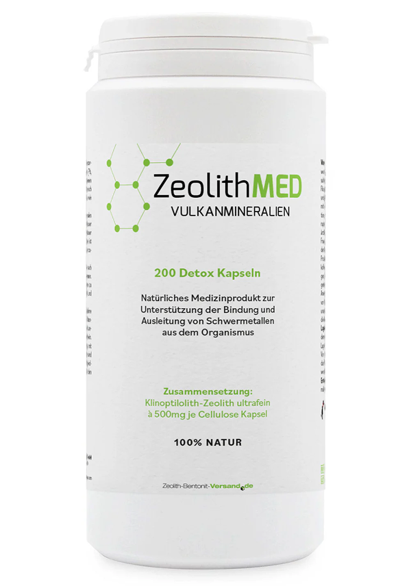 ZeolithMED 200 capsule detox, dispositivo medico con certificato CE