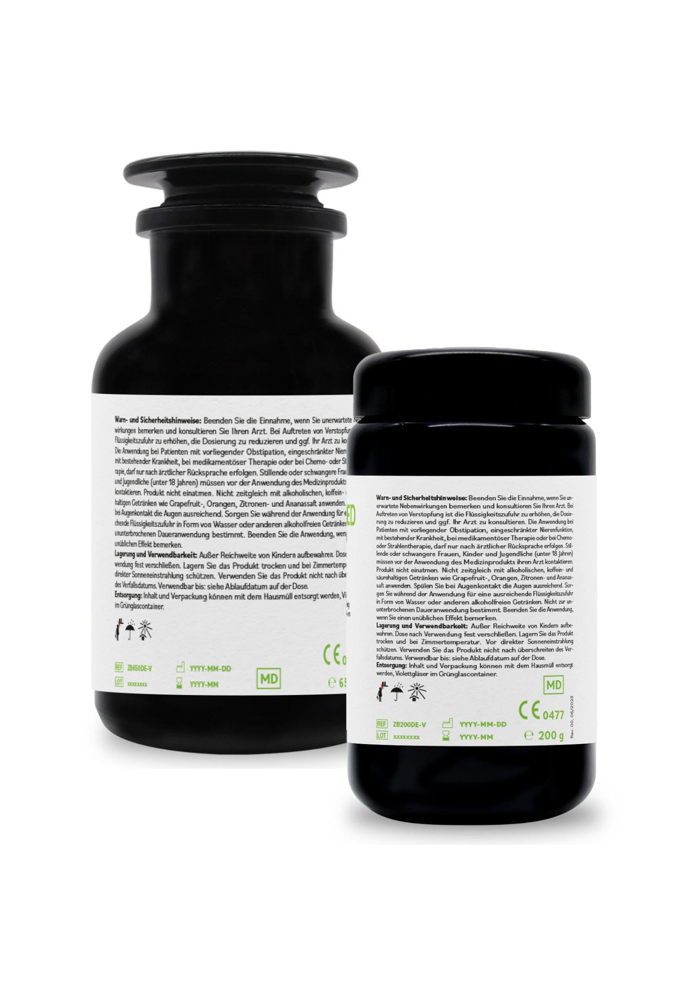 ZeoBent detox en polvo 200g + 650g en envase económico, producto sanitario con certificado CE