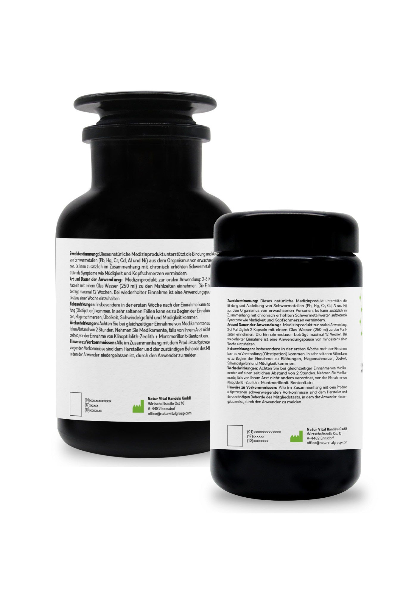 ZeoBentMED 200 + 600 cápsulas detox en envase económico, producto sanitario con certificado CE