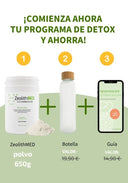 Set inicial: polvo detox con botella y guía