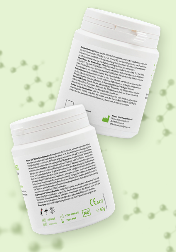 ZeolithMED detox powder ultra-fine 60g, medical device with CE certificate