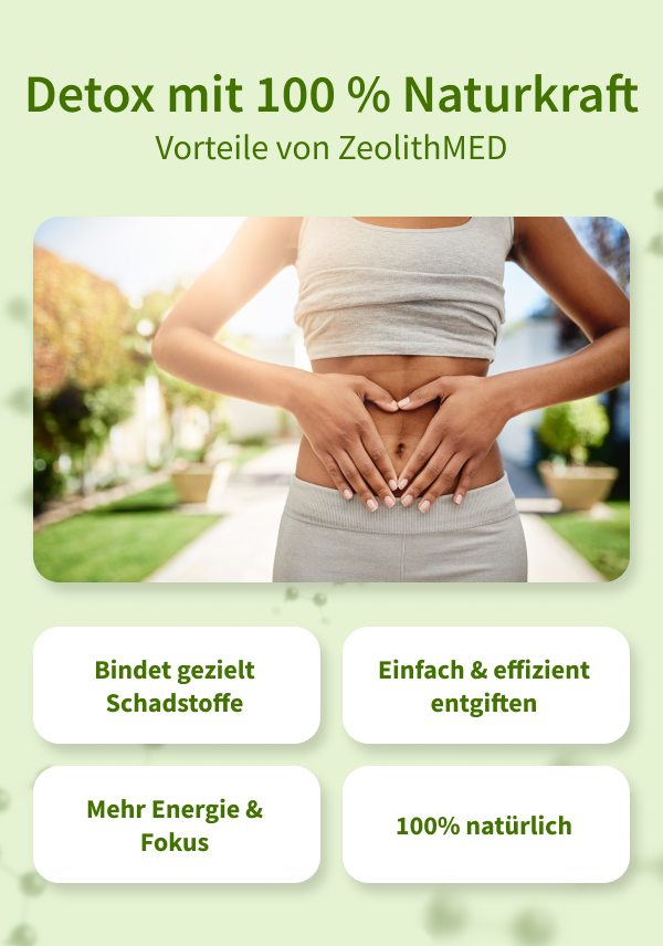 ZeolithMED Detox-Pulver ultrafein 120g, Medizinprodukt mit CE-Zertifikat