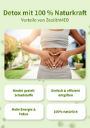 ZeolithMED polvere detox 200g, dispositivo medico con certificato CE