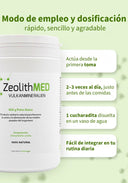 ZeolithMED detox en polvo 650g, producto sanitario con certificado CE