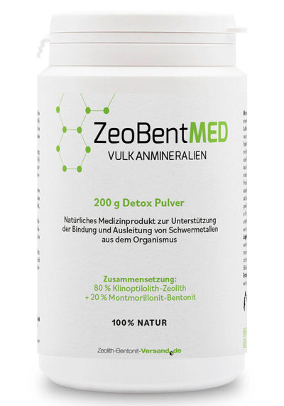 ZeoBentMED Detox-Pulver 200g, Medizinprodukt mit CE-Zertifikat