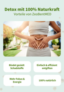 ZeoBentMED polvere detox ultrafine 200 g, dispositivo medico con certificato CE