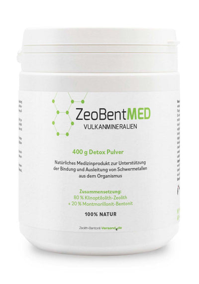 ZeoBentMED Detox-Pulver 400g, Medizinprodukt mit CE-Zertifikat