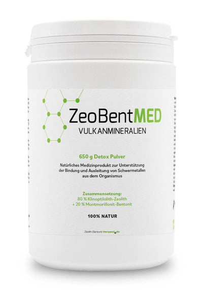 ZeoBentMED Detox-Pulver 650g, Medizinprodukt mit CE-Zertifikat