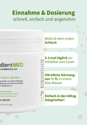 ZeoBentMED polvere detox ultrafine 200 g, dispositivo medico con certificato CE