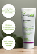 6x ZeolithMED Zahncreme 75ml im Sparpack, Zahnpasta ohne Fluorid
