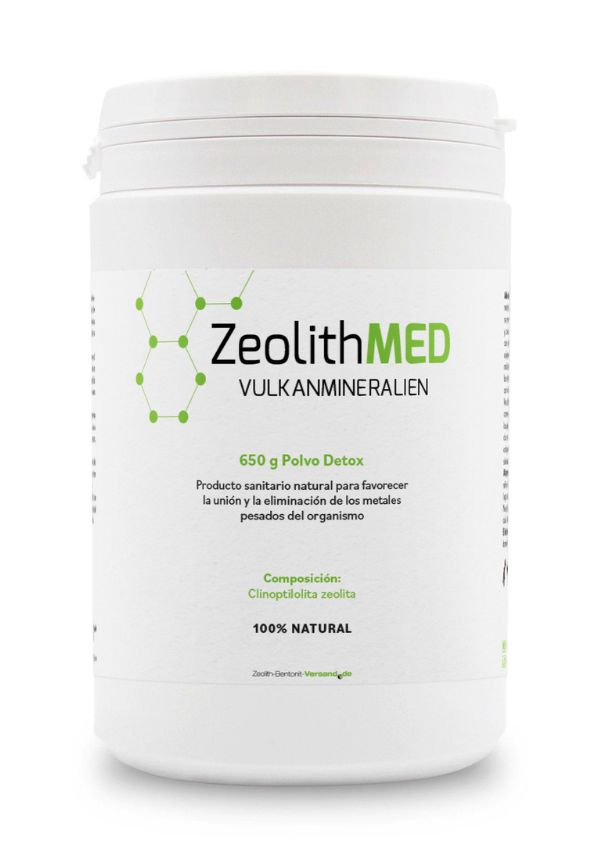ZeolithMED detox en polvo 650g, producto sanitario con certificado CE