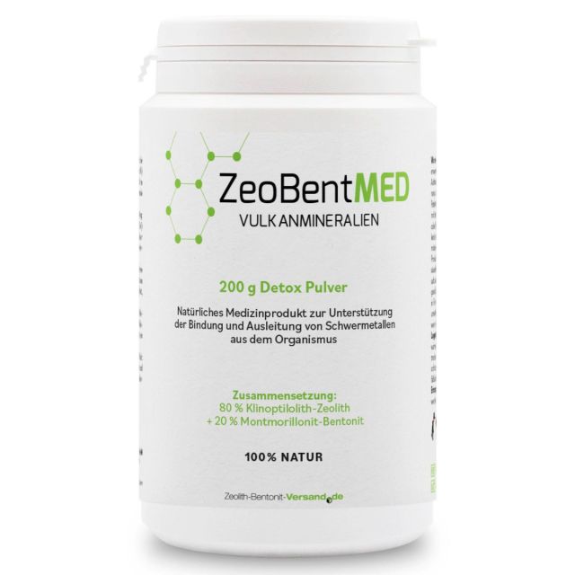 ZeoBentMED polvo detox 200g, producto sanitario con certificado CE
