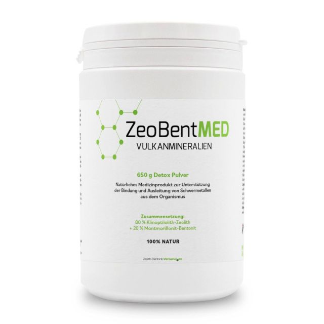 ZeoBentMED polvo detox 650g, producto sanitario con certificado CE