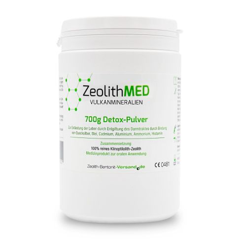 Zeolita MED 700 gr Polvos desintoxicantes, Producto sanitario