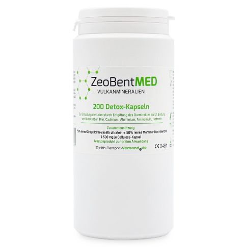 ZeoBentMED 200 Cápsulas desintoxicantes, Producto sanitario